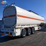 5 Compartments Steel Fuel Tanker Semi Trailer 45000L Volume