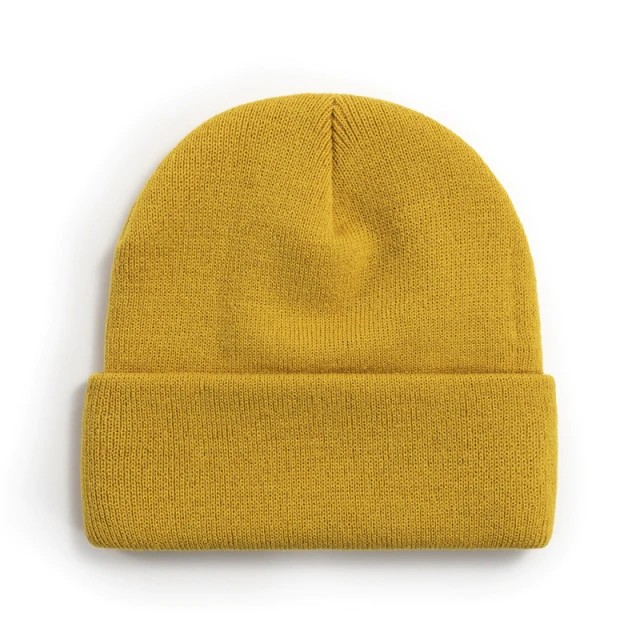 Korean Wool Acrylic Knit Beanie Hats Elastic Skullies Cap