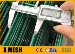 Commercial Chain Link Green Powder Coated Fencing BS 10244 M8*40mm