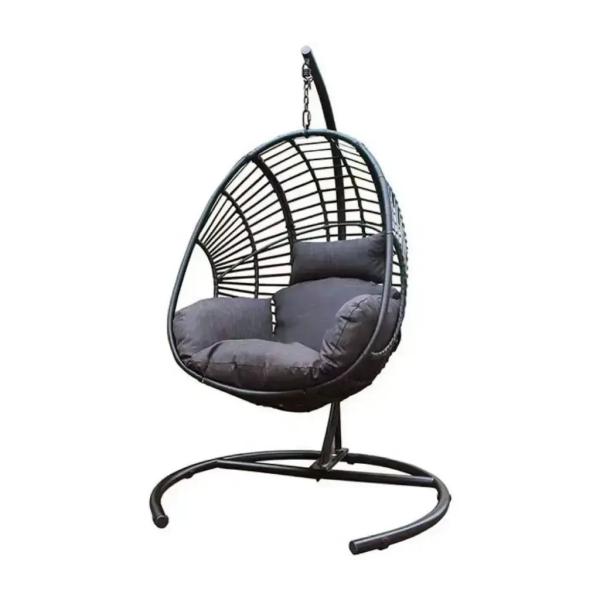 Outdoor Furniture Wrought Iron Hammock Stand Soft Comfortable For Relaxing