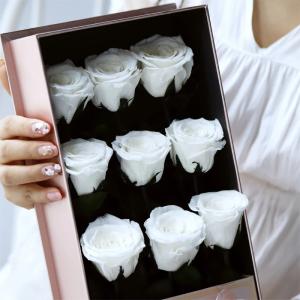 Wholesale Selling China long life rose guns flower box gift Preserved Flowers Christmas gift from china suppliers