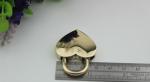Bag heart-shaped shape light gold hardware decorative wedding padlock luggage