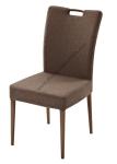 Fabric Upholstered Woodgrain Dining Chair Livingroom Chair Leisure Chair