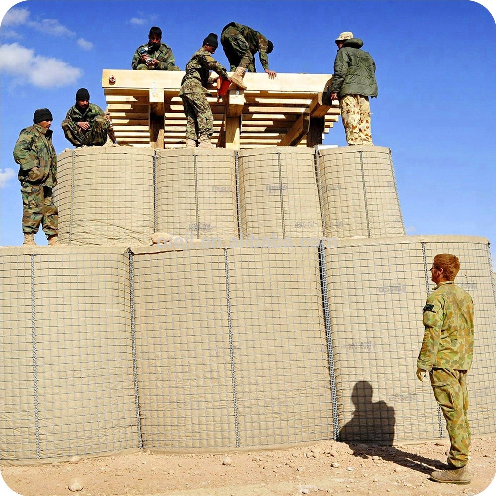 Military Fortifications Hesco Barrier Wall BWG18-BWG22 Diameter