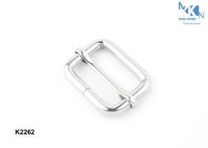 Wholesale Fashion Style Belt Buckle Hardware , Shiny Silver Center Bar Belt Buckles from china suppliers