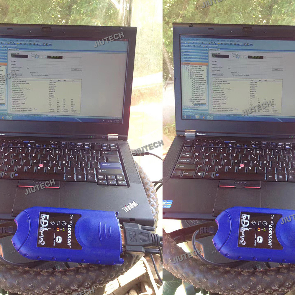 EDL V2 EDLSCAN Electronic Data Link Diagnostic Adapter Construction Agriculture Equipment Service ADVISOR+Xplore tablet