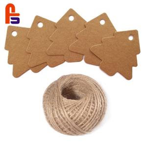 Wholesale Christmas Tree Design 250gsm 300gsm Grey Paper Materials Cardboard Gift Tags from china suppliers