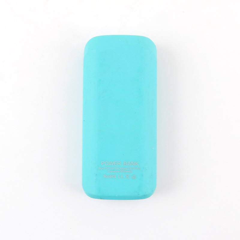 LED Light Plastic Portable Power Bank 2400MAH 18650 Li ion battery