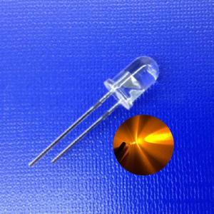 Wholesale 5mm 590nm Amber Color 10000mcd High Intensity Round Clear Round Lens With Flange from china suppliers