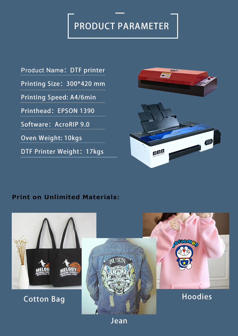 Heat Transfer 4C DTG T Shirt Printer
