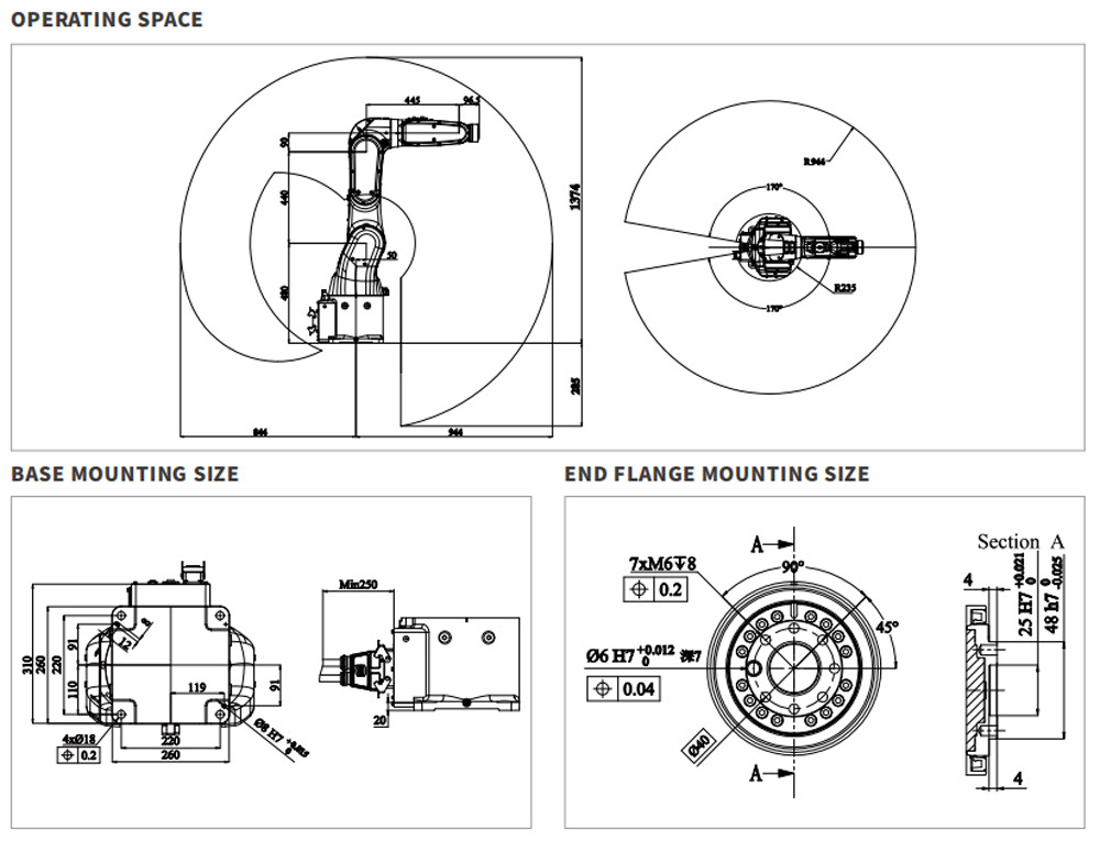 Desktop Robot In Handling Operations Machine Tending Sorting Assembling For PCB 3C Plastic Metal Parts ER12-900