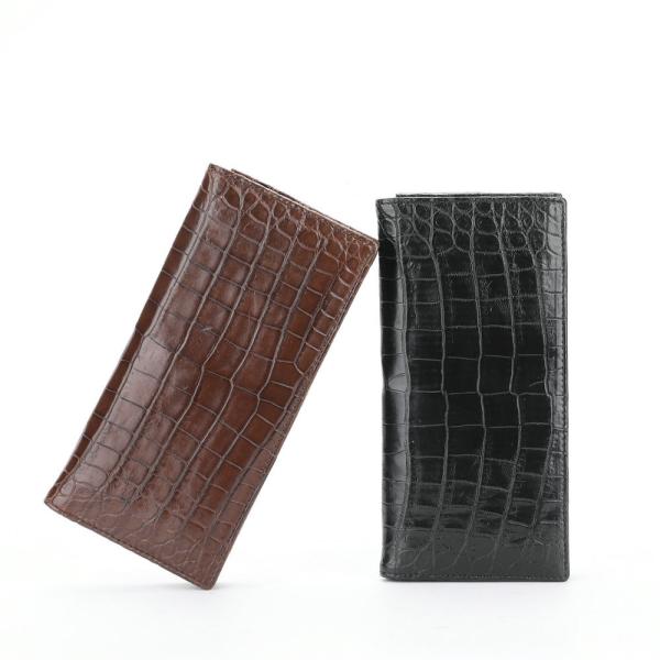 Genuine Crocodile Belly Skin Businessmen Suits Clutch Wallet Authentic Alligator