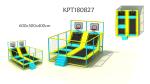 Medium Size Eco - Friendly Kids Trampoline Park Galvanized Steel Pipe KP180827