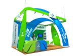Custom Design Trade Show Booth Graphics , Advertising Trade Show Booth Backdrop