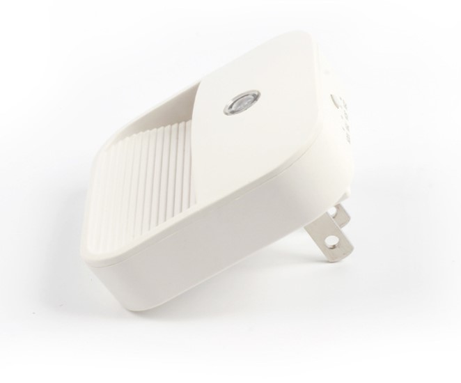 Plug-in Night Light, Warm White LED Nightlight, 4 Level Brightness Dusk-to-Dawn Sensor Light