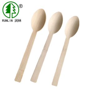 Wholesale Eco Friendly Compostable Bamboo Cutlery 170mm Disposable Bamboo Spoons Cutlery Set from china suppliers