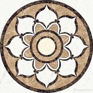 Wholesale Natural stone Stone Carving Sculpture Multi-color marble medallion MD-W-08 from china suppliers