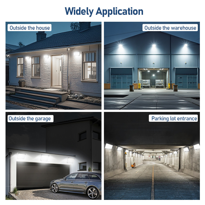 3000K-5000K Exterior Wall Pack Light Fixtures For Parking Areas / Entryways
