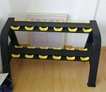 Commercial Double Layer Dumbbell Rack Steel Rubber Plate Fitness Equipment