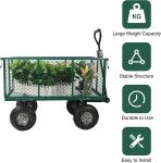 Green Dimension Heavy Duty Folding Cleaning Garden Wagon Cart 86*46*85cm