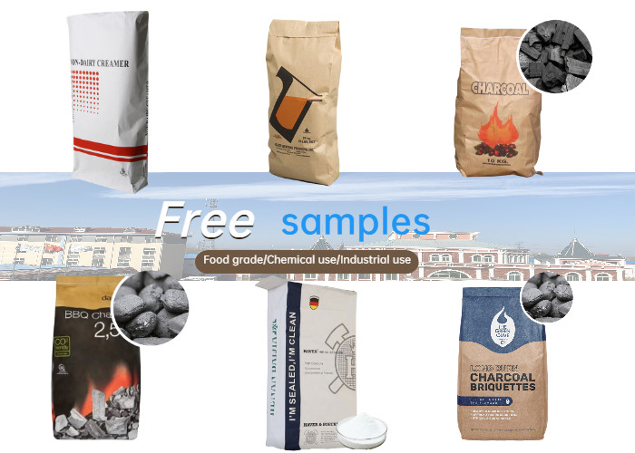 Customized Logo 25 KG Paper Valve Packing Sack For Tile Adhesive General Packaging