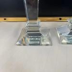 Crystal Candle Sticks Wedding Table Decorations 56cm 54cm 52cm With Tube