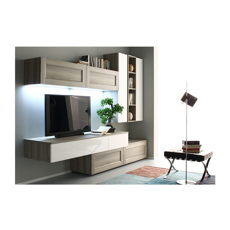SS304 White Wine Rack Living Room Display Cabinet With Clear Glass Door