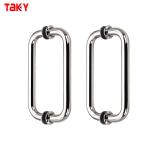Hotel Bathroom Shower Glass Door Pull Handle Stainless Steel 304 Glass Door