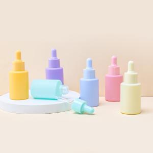 Wholesale Matte Glass Serum Dropper Bottle Frosted Cosmetic Skincare Packaging 30ml 1oz from china suppliers