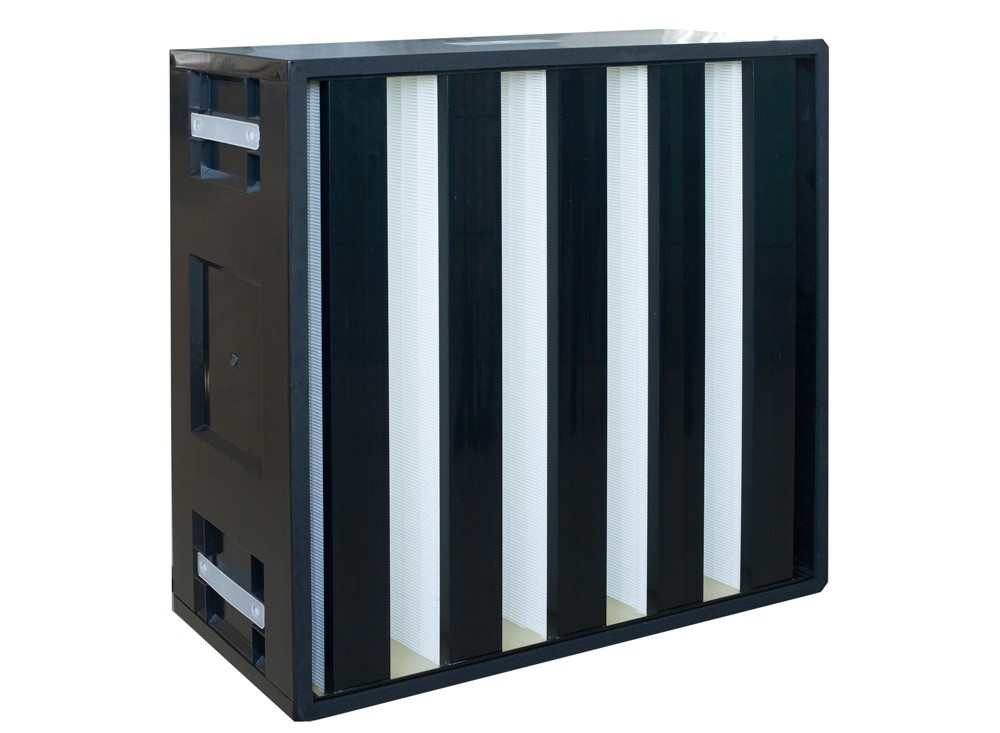 High Efficiency 24x24x12 Air Filter F7 V Bank For Ventilation System