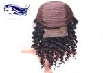 Human Hair Glueless Full Lace Wigs With Bangs , Curly Full Lace Wigs