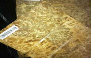 Wholesale Golden Camphor Burl Wood Veneer , Decoration Natural Wood Veneer from china suppliers