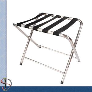 Wholesale Hotel Chrome Luggage Rack / Folding Round Tube Luggage Rack / Heavy-duty Luggage Stand / Bedroom Luggage Stand from china suppliers