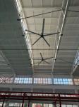 5 Blades Giant Industrial Ceiling Fan Low Speed Ceiling Fans For Exhibition