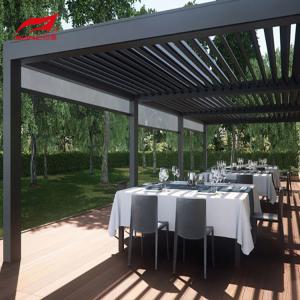 Wholesale Rainproof Motorized Aluminum Pergola Gazebo Louvered Roof For Garden Building from china suppliers