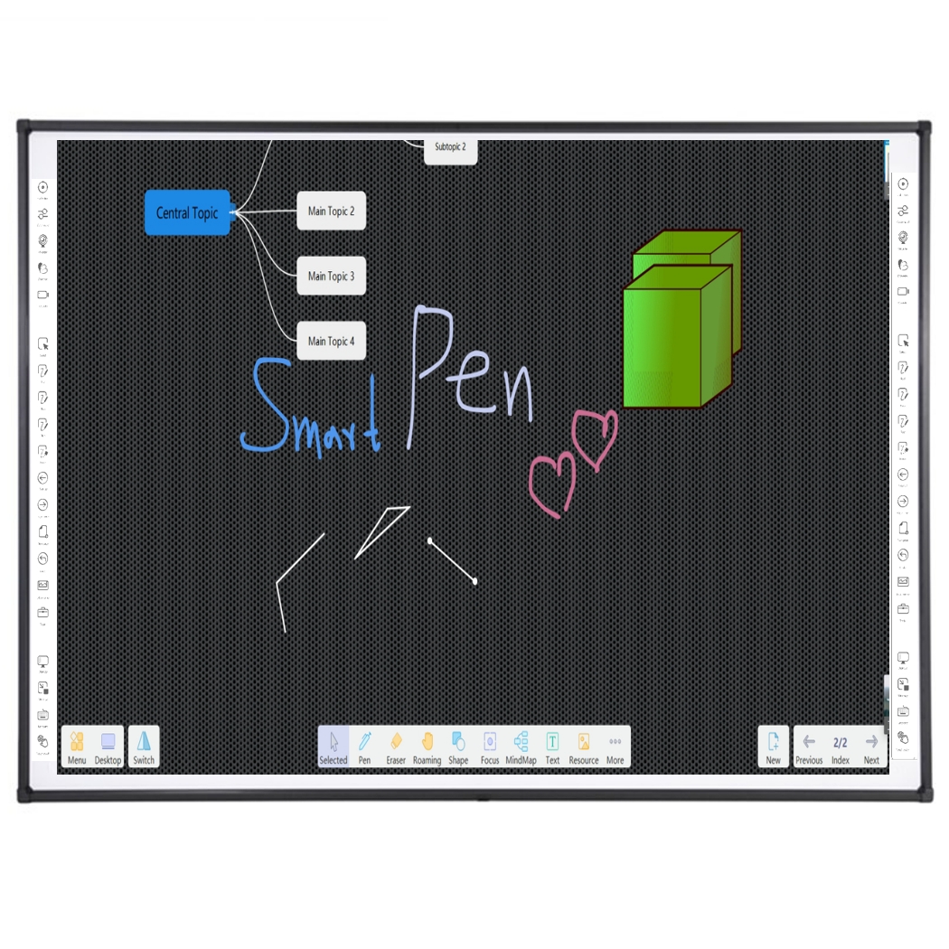86 inch Infrared Interactive whiteboard Marker writing Touch board Ceramic Surface for Projector