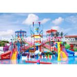 Colorful Large Water Park Equipment Fiberglass Water Play House