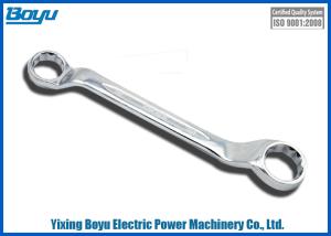 Wholesale Transmission Line Tool Double Ring Ratchet Wrench , Senior Alloy Steel from china suppliers