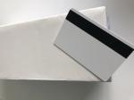 Blank White Glossy PVC Plastic Business Cards With Hico Magnetic 85.5x54x0.76mm