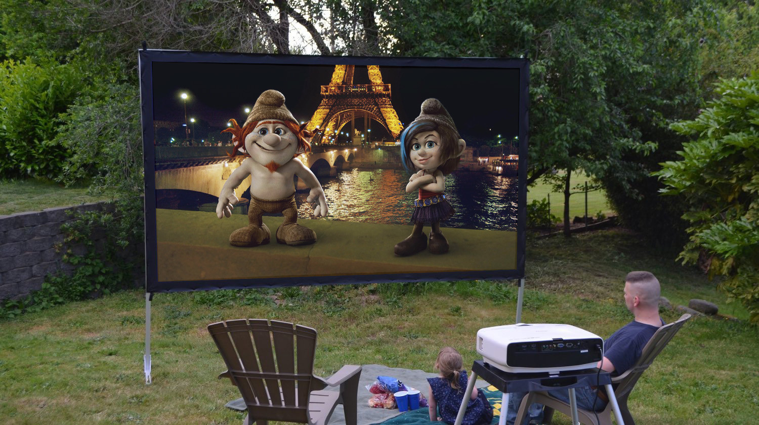Portable Foldable Large Size Outdoor Fast Folding Projector Projection Screen 200 Inch