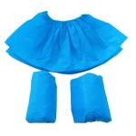 Blue Hospital Lightweight Non Slip Disposable Shoes Cover 20GSM Film For Indoors