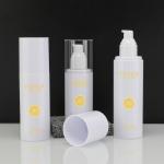30ml-200ml Plastic Airless Pump Bottles Lotion Cream Packaging Logo Customized