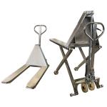 Lifting Height 800mm Pallet Truck Scissor Lift Steel Fork Length 1150mm