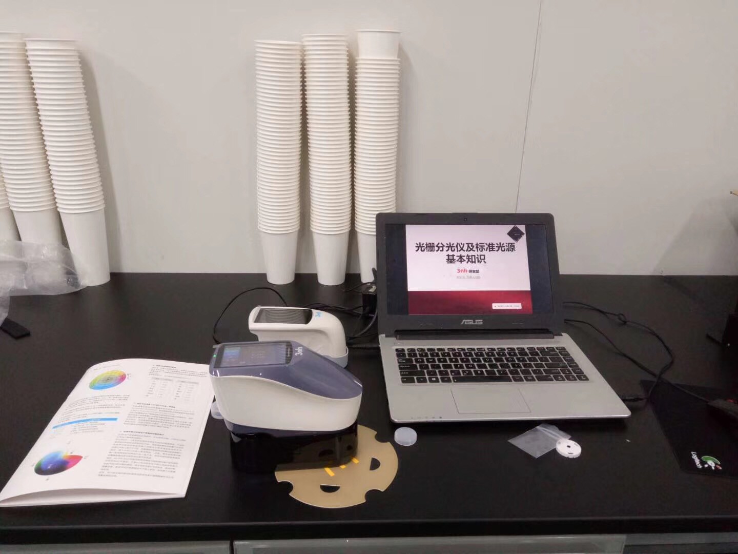 Fruit Vegetable Color Analysis 3nh Spectrophotometer YS3010 8mm Measuring Aperture