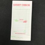 Mexico style single part Hotel Guest Check / Carbonless Forms Carbonless Black