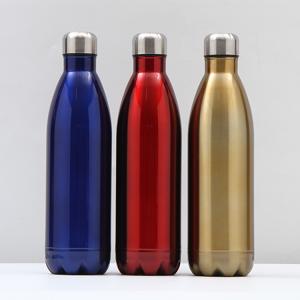 Wholesale 1L Double Wall Flask Stainless Steel Cola Bottle Meets FDA Standard Custom Logo from china suppliers