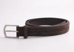 Casual Alloy Pin Buckle 100cm Cow Suede Leather Belt