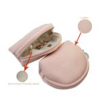Handmade Leather Jewelry Bag Mini Size For Girl Free Logo OEM / ODM Service
