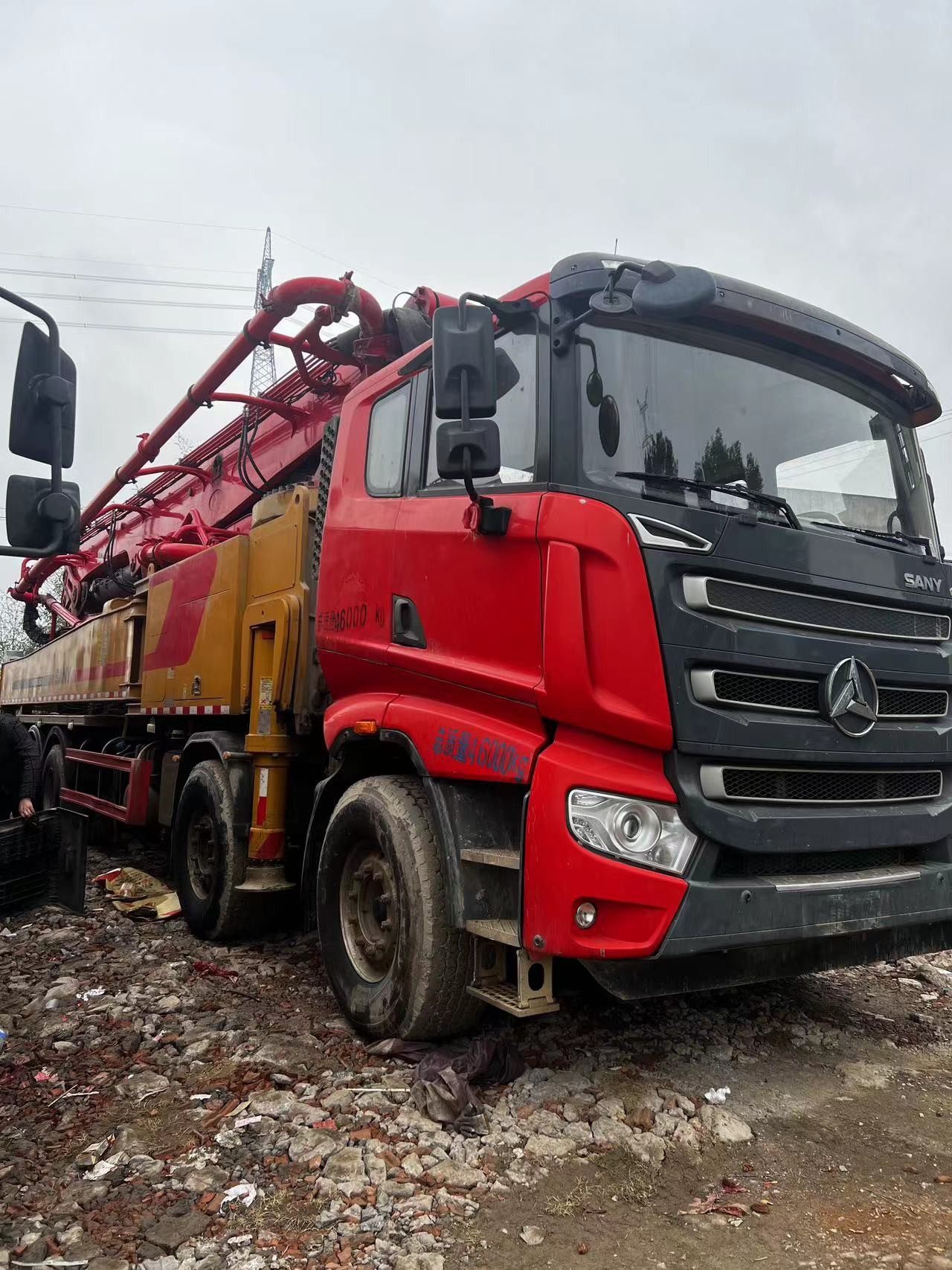 2020year 60m Used Concrete Pump Truck With Retractable Arm Segments