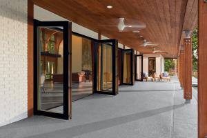 Wholesale Aluminum Alloy EPDM Bi-fold Doors Are Widely Used Aluminum Folding Doors Windproof from china suppliers